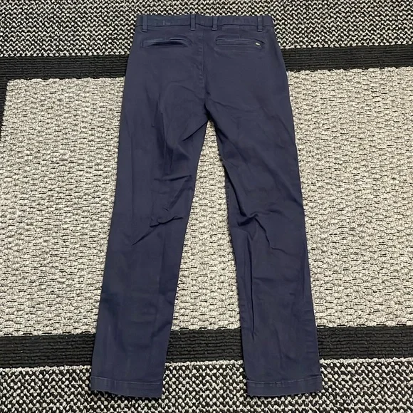 Lacoste Regular Fit Chinos Sz 33 Navy Preppy Classic Ivy League Country Club